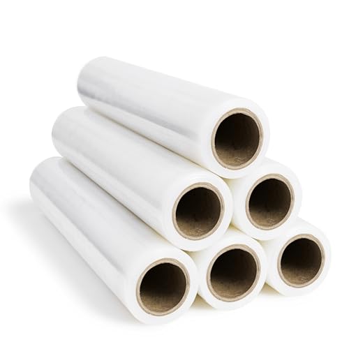 RAGO® Stretchfolie Transparent folie für möbel 6 Stück 150m I...