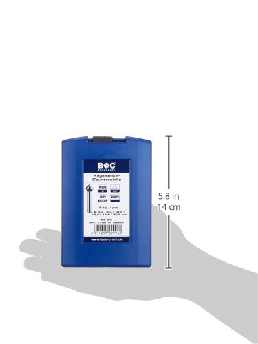 Assortimento Svasatori BOC BOHRCRAFT A 90° - HSS, 6 Pezzi, Diametri Da 6.3 A 20.5mm - Foto 3