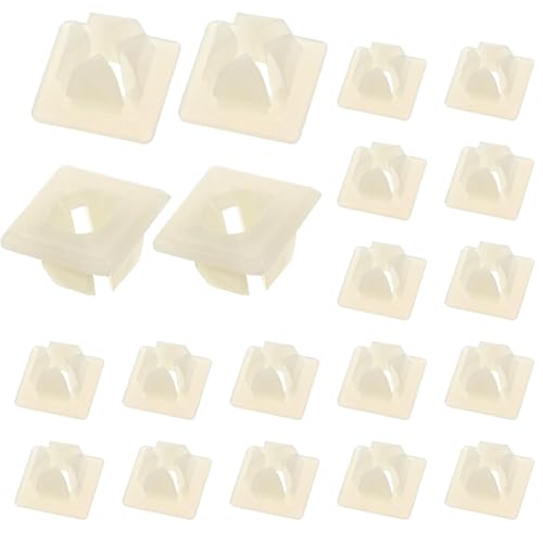 20 PCS License Plate Screw Inserts Plastic Nut Screw Retainers for Cars Front Back License Plate Nut Bracket Clip Fasteners Universal Car Accessories for Domestic Vehicle