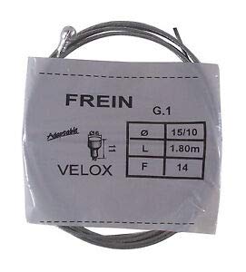 Cable de frein arriere route universel Velox L1.8m D1.5mm compatible Shimano SRAM