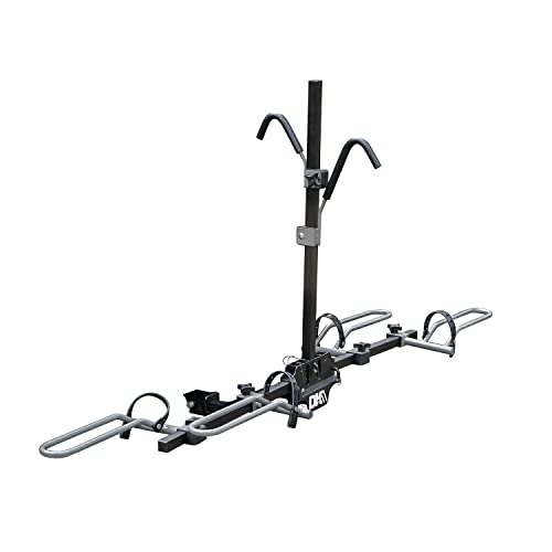 DK2 2-Bike Hitch Mount Bicycle Carrier | BCR590| Platform Design | 80 lb. Carrying Capacity | Measures 40 x 10.5 x 5.5 Inches