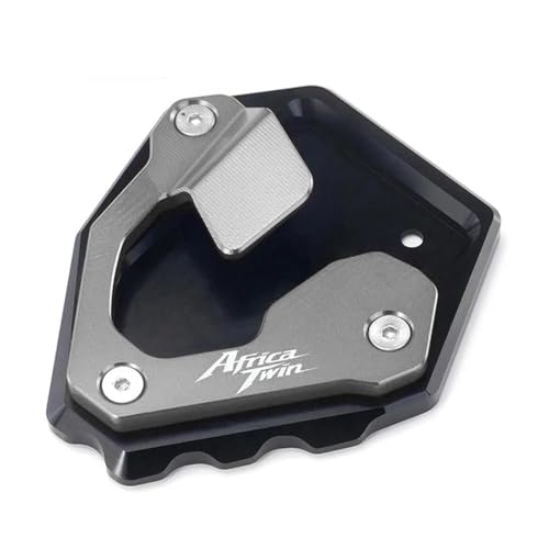 Ständer Vergrößern Motorrad-Seitenständerfuß Für CRF1000L Africa Twin Adventure Sports (2018–2021) Ständerverbreiterung Verlängerungs Fuß Pad(Titan)