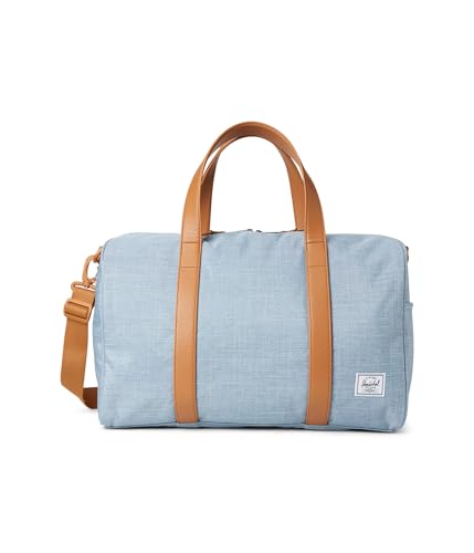 Image of Herschel Unisex Novel Duffle, Ashley Blue Crosshatch (Limited Edition), Carry-on - 26.5L, Novel Duffle
