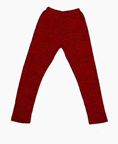 Image of IndiWeaves Girls Combo Pack of Wollen Warm Solid and Printed Leggings for Winters (MultiColor32,13-14 Years) Pack of 5