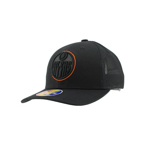Edmonton Oilers NHL Officially Licensed Youth Adjustable Snapback Hat Dakota Black Element