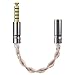 Geekria Apollo 4N OCC and Single-Crystal Silver Upgrade Cable/ 4.4MM Balanced Male to 3.5MM Balanced Female Adapter Cord / 4 Cores Conversion Audio Cable (5.1 inches)