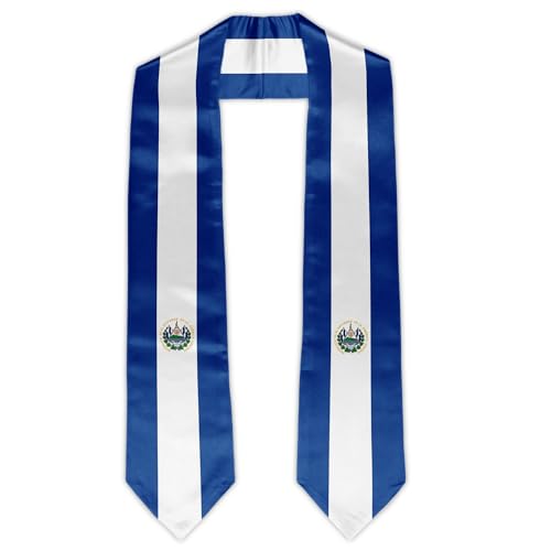 BMHHTM El Salvador Flag Graduation Stole El Salvadoran Flag Graduation Sash for Graduate Graduation Gift 72 Long