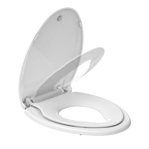Tapa Wc Universal Asiento de inodoro con asiento de entrenamiento for ir al baño incorporado Asiento de inodoro for entrenamiento for ir al baño 2 en 1 Asiento de inodoro cómodo