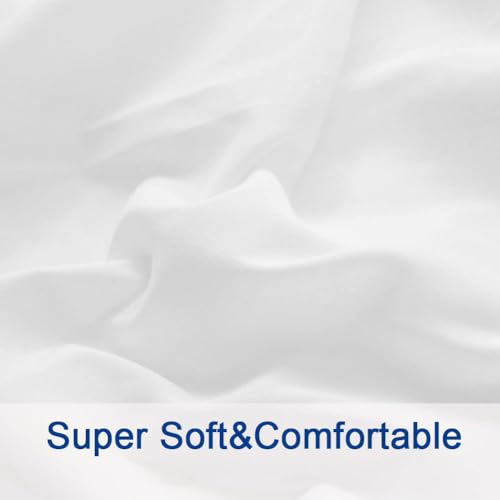 Image of SONORO KATE Bed Sheet Set Super Soft Microfiber 1800 Series Luxury Egyptian Sheets 16-Inch Deep Pocket Wrinkle and Hypoallergenic-4 Piece(Queen White) (Pack of 2)