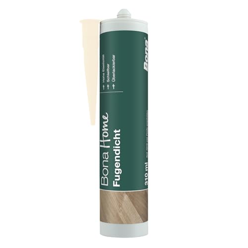 Bona Home Fugendicht Ahorn 310 ml, Fugendichtung, Fugenfüller, Füllmasse, Holzkitt Reparaturset, Reparaturmasse, Holzspachtelmasse, Parkett Dichtstoff, Fertigmörtel