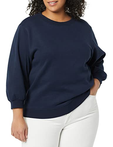 Amazon Essentials Women's French Terry Fleece Crewneck Sweatshirt with Sleeve Detail3