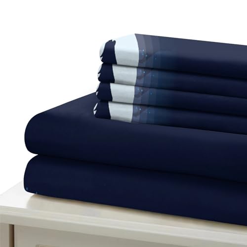 Housse de couette loup 3D microfibre hypoallergénique parure de lit king size - 7