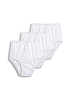 Jockey Women's Underwear Classic Brief - 3 Pack, White, 6