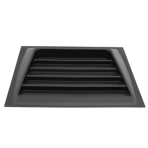 IKON MOTORSPORTS, DMAX Style Front Hood Vent Universal Fit For Most Vehicles Car Primer Black ABS Air Flow Hood Vent Scoop Bonnet Cover