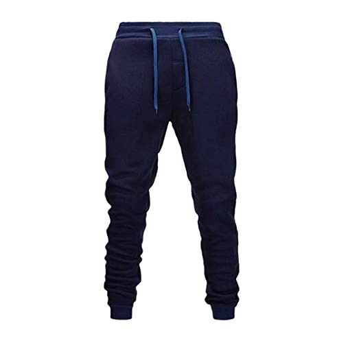 Pantalon de jogging slim noir KEHAIOO pour homme en tailles 36 à 41