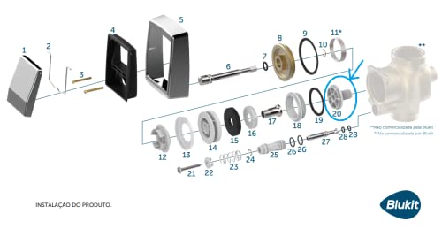 CONTRA SEDE PARA VALVULA DE DESCARGA 1 1/2 HYDRA LUXO/MASTER BLUKIT