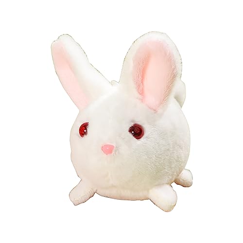 hejhncii Kids Backpack Plush Pendant TailWiggly Cartoon Animal Keyring Cute Girl Shoulder Bag Accessories Fuzzy Hanging Ornament Plush Cartoon Animal Toy