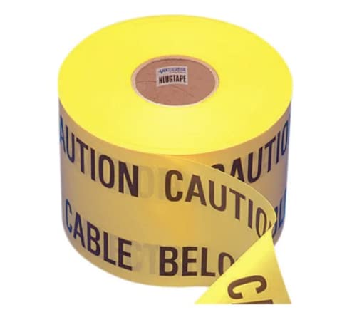 Newlec Caution Electric Cable Warning Tape Underground 365 Mtrs