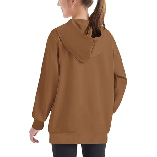 Girls Color Block Fleece Hoodies Pullover Toddler Kid Oversized Y2k Aesthetic Trendy Clothes Fall Winter Birthday Sweatshirt3