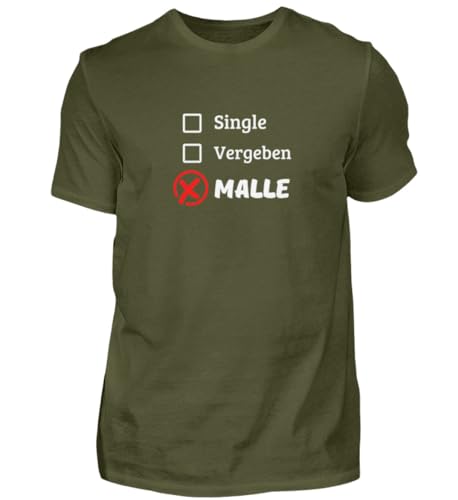 T-shirt homme Single Vergeben Malle Party 3XL fini les vêtements trop serrés