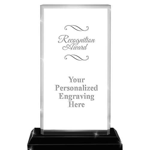 Crown Awards Personalized 6.25" Billboard Skyline Recognition Acrylic Award, Custom Engraved Recognition Trophy, Prime