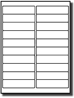 400 Label Outfitters® White Vinyl Waterproof and Weatherproof Laser Printer ONLY Labels, 4" x 1",