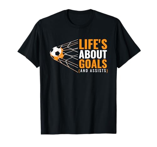 Life’s About Goals & Assists Youth Soccer T-Shirt