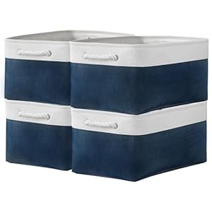 Storage Bins Large Baskets for Storage Cubes with Handles Organization and Storage Baskets Gifts for Empty 157 L x 118 W x 82 H inches