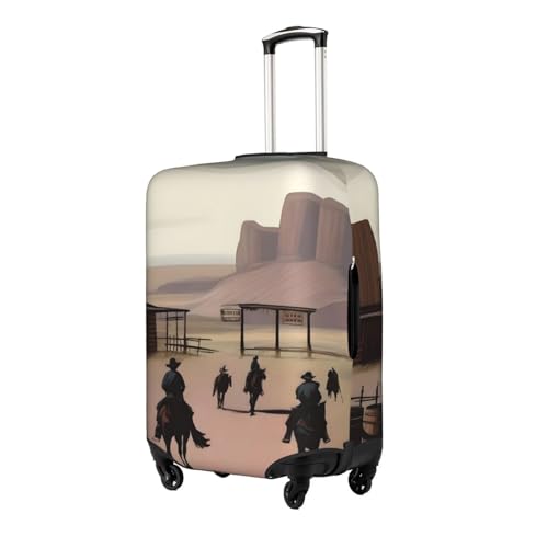 Wild West Life Suitcase Cover Small with Invisible Zipper, for Business and Travel, Without Suitcase2