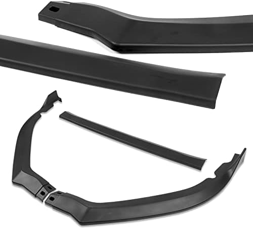3PCS Front Bumper Lip Kit fit for compatible with 2015-2017 Subaru Legacy, STi-Style Splitter Trim Protection Spoiler, Air-Dam-Chin-Diffuser (Unpainted Matt Black)