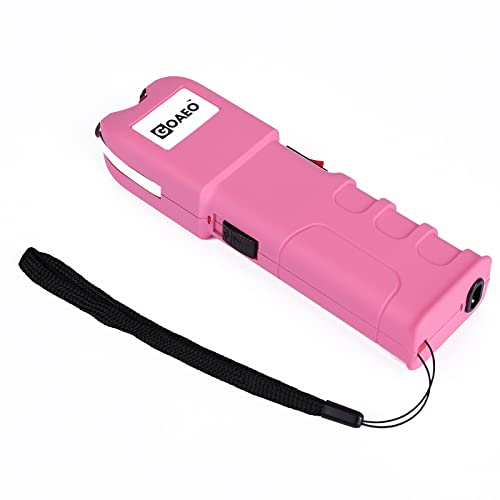 GOAEO Stun Gun - 59 Billion Heavy Duty Stun Gun with LED Flashlight, Includes Wrist Strap and Belt Holster (Pink) - Thumbnail 5