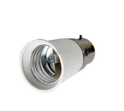 B22 to E27 Lamp Light Bulb Base Socket Converter Adaptor Lamp Holder Edison Screw Adaptor to E27 Plug Power Socket Adapter 240v