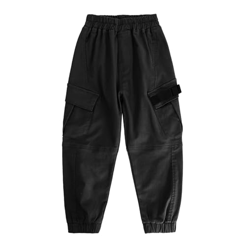 Boys Baggy Cargo Joggers Kids Hip Hop Streetwear Elastic Waist Casual Pants Relaxed Fit Trousers with Pockets2