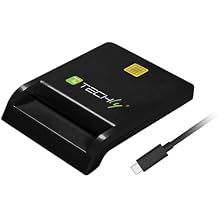Techly 108521 USB-CTM Smart Card Reader/Writer Compact Black