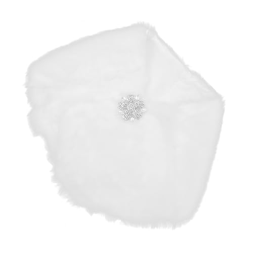 Artificial Fur Wrap Shawl for Winter Lightweight Faux Fur Shawl for Decorative Winter Wrap for and Outdoor Use Height