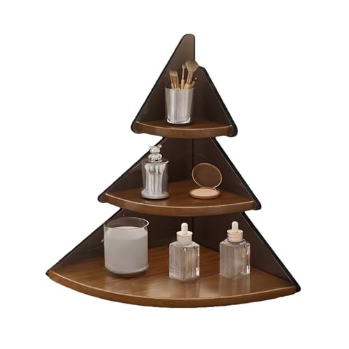 ACJSDGL Small 3-Tier Corner Countertop Organizer Shelf - Acrylic Tree