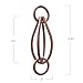 Rain Chains Direct Double Oval Loop, 8.5 Feet Length, 100% Copper, Functional and Decorative Replacement for Gutter Downspouts