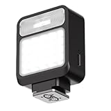 Auratrove Kompaktkamerablitz, 800 Blitze, Schnellladung Typ C GN8, Dual-Licht, 6500 K, für DSLR, spiegellose Fotografie, Video für Beleuchtung