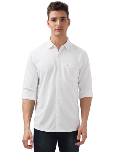 Image of BULLMER Trendy Regular Fit Solid Full Sleeve Causal Shirt for Men.
