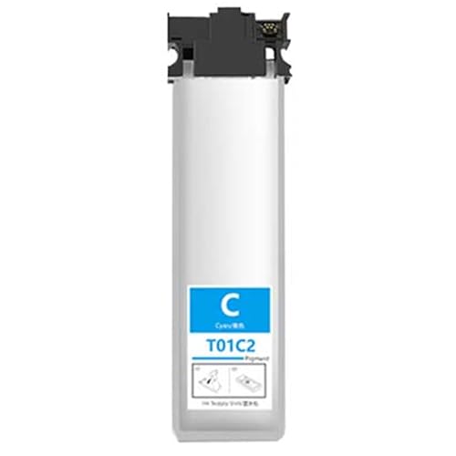 Yongairuink Remanufactured Ink Cartridge Replacement for T01C2 Cyan Ink for WF-C529RDTW, WF-C579RDTW, WF-C579 W Series Printer, 1 Pack
