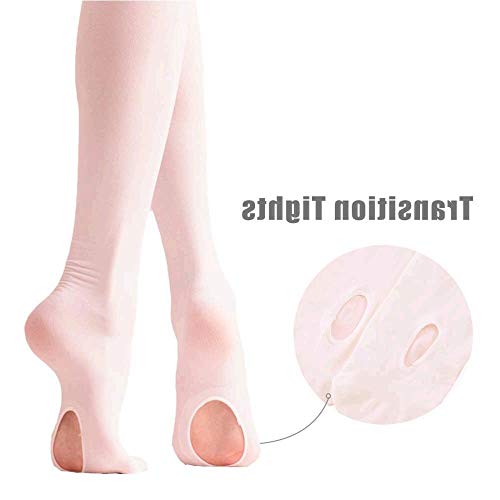 Stelle 0S-VIF9-VLPC Girls Tights Ballet Dance Tights Women Ultra Soft Pro Convertible Transition Tights thumb #2