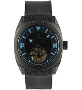 LONGIO Volcan Tourbillon Watch &ndash; Mechanical Tourbillon Movement, Titanium DLC Case, Precision Eng...