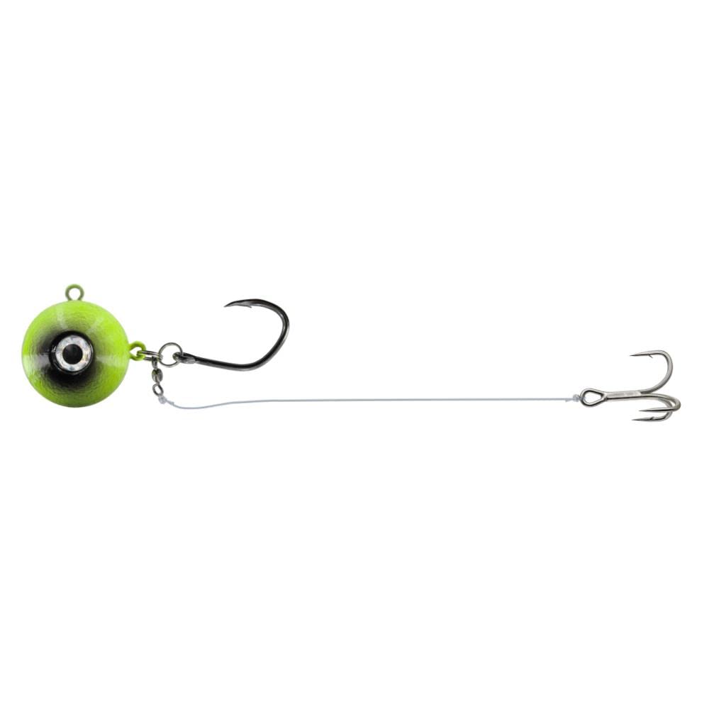DEGA Deadbait Halibut Rig - Baitball 300g, 400g und 500g Naturködersystem Heilbutt-System (500g - Fluo-Green)