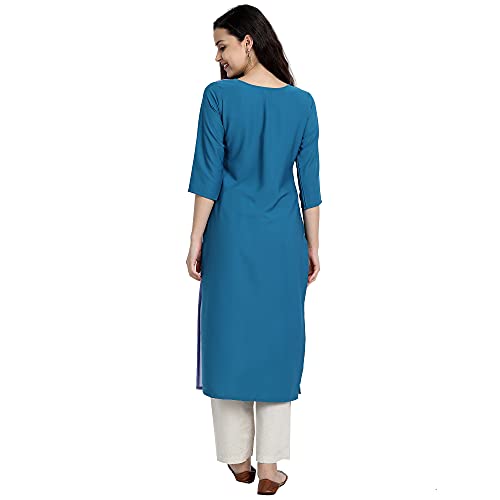 Image of Women's Crepe Straight Kurta