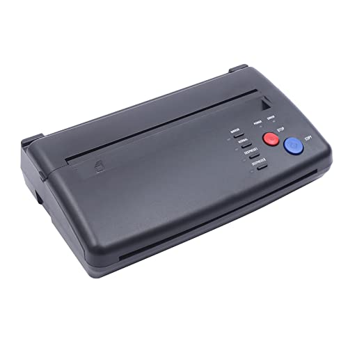 Máquina de transferencia de tatuajes, impresora de tatuajes, impresora de tatuajes, fotocopiadora, temperatura 5 35, microcopiadora para manualidades, papel A4, peso 1,80 kg, negro