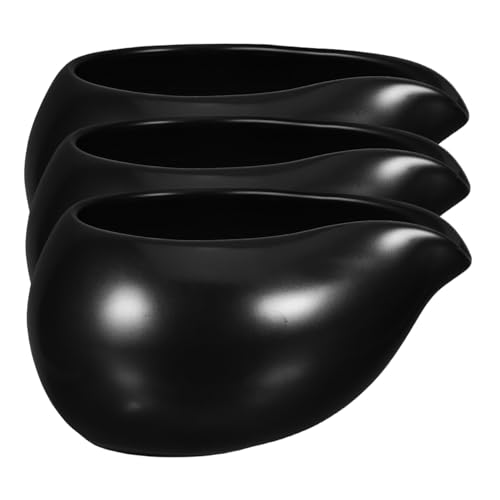 Homoyoyo 3個 セラミック製ミルクピッチャー 北欧風 多用途ソースディスペンサー 家 カフェ用 独特な注ぎ口で清潔簡単操作