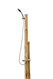 Bamboo Outdoor Shower | Tropical | Sustainable | Natural Bamboo | Handmade | 7 ft. Tall
