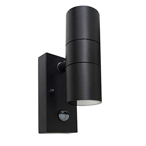 4vwin PIR UP & Down Wandleuchte für den Außenbereich, mit matter Oberfläche, ideal für Garten, Wege, Garagen, Terrassen Cover