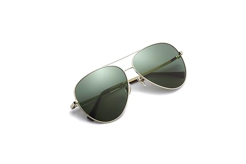 Mens Aviator Sunglasses Non Polarized Lense Military Style Metal Frame2