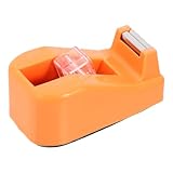 Gadpiparty Dispensador de Cinta Adhesiva Pequeño Color Amarillo Mostaza para Oficina y Escuela, Soporte de Abs Compacto y Resistente, Organizador Multifuncional para Suministros de